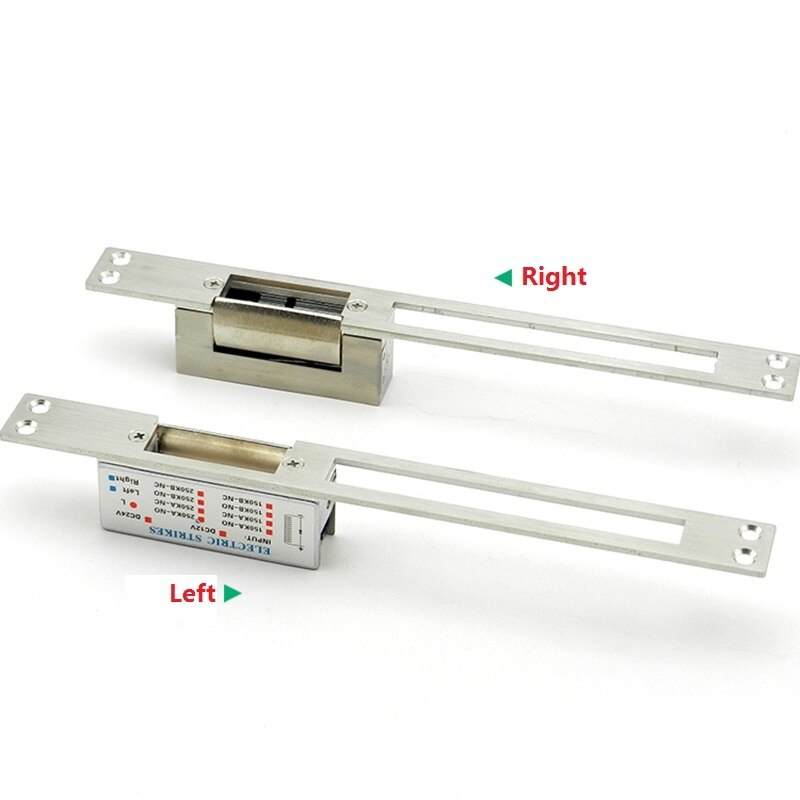 Long panel Dual port Electric Strike door lock Cathode lock NO/NC Fail Safe Fail Secure