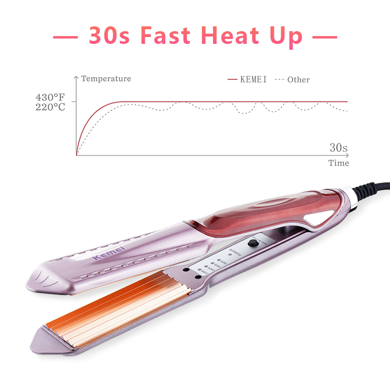 Hair Curling Iron Corn Electric Hair Styler Ceramic Corrugated Iron Curling Corn Plate Wand Hair Styling Curler 40D