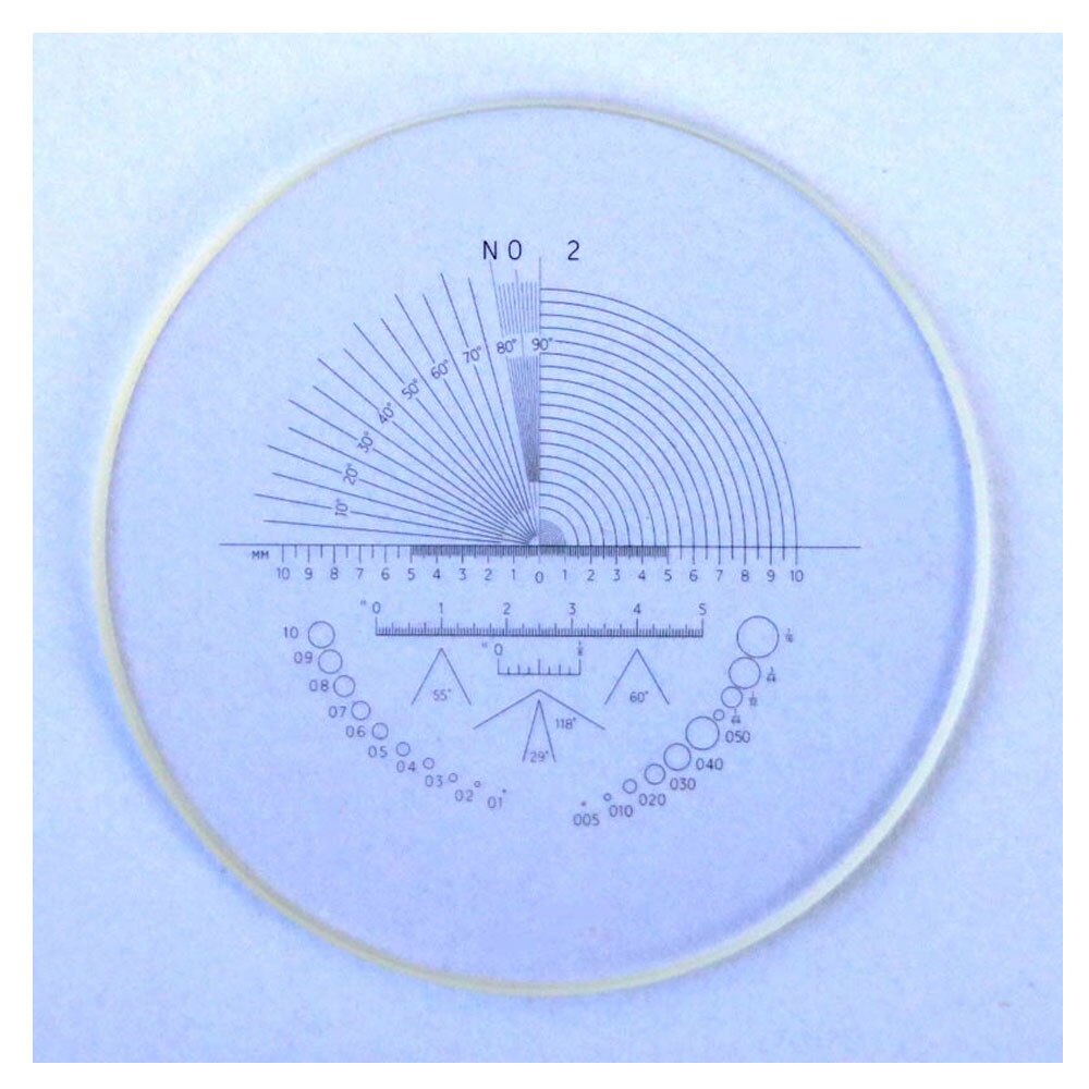 Microscope X Ruler Stage Micrometer Optical Glass Eyepiece Reticle Calibration Slide for Angle Dot Ruler Measurement