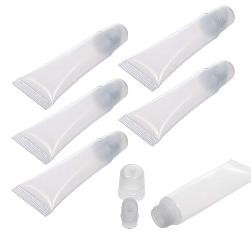 10Pcs Cosmetische Lipgloss 5ml Lege Navulbare Buizen Plastic Clear Lippenbalsem Containers Makeup Tools