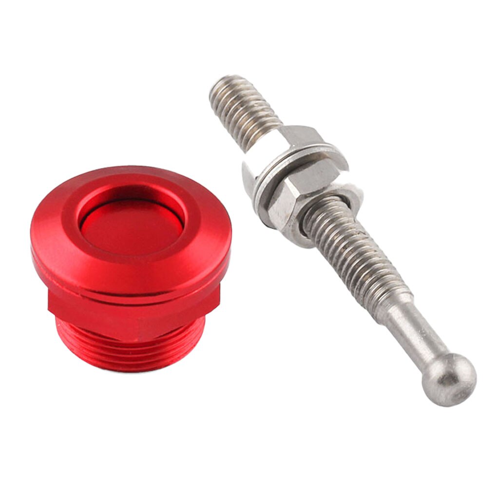 22mm Push Button Quick Release Bonnet Hood Pins Lock Latch Universal Red