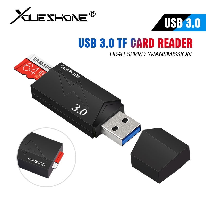 Cool black usb 3.0 multi Smart memory card reader mini cardreader for microsd computer Laptop