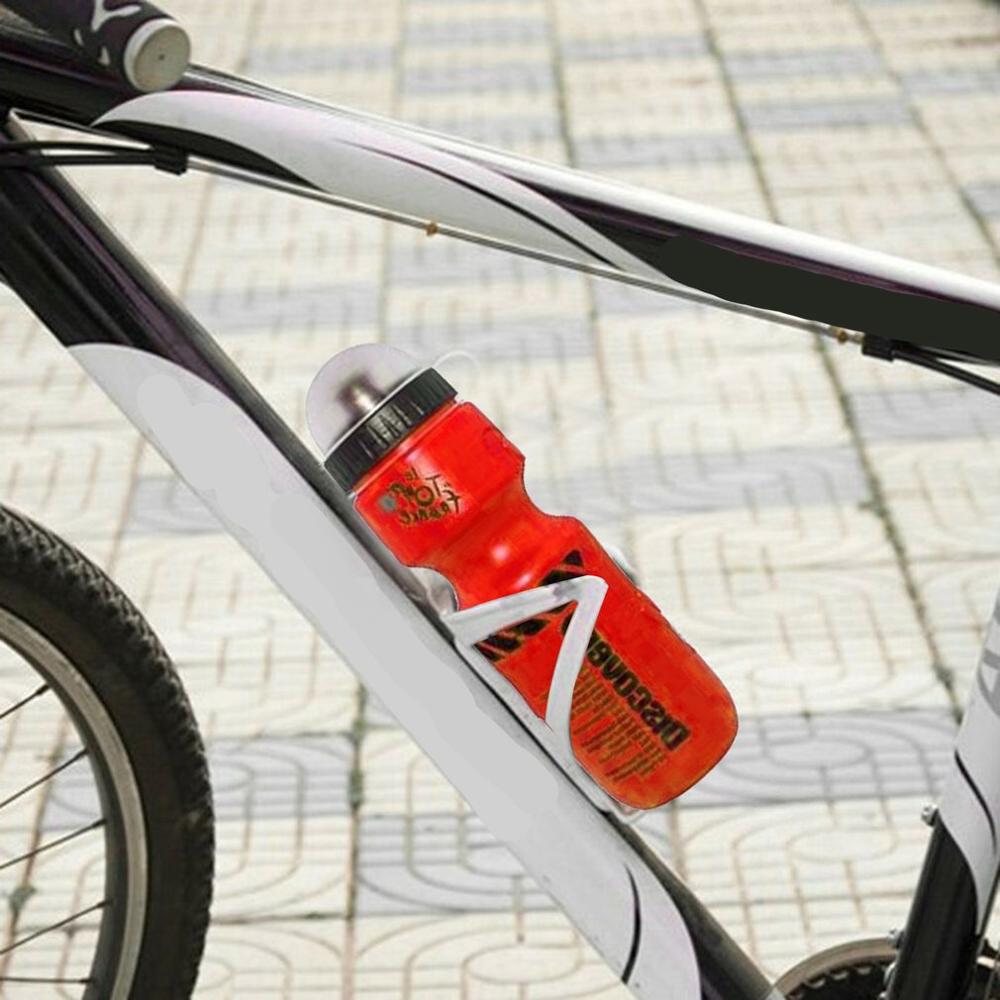 650ml mountainbike cykel cykling vand drikkeflaske + holder bur udendørs sport plast bærbar kedel vandflaske drikkevarer