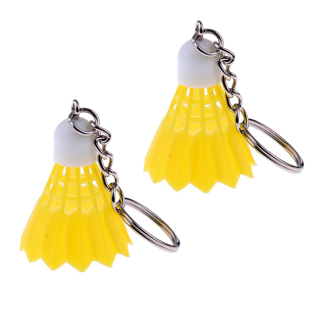 2 Stuks Mini Badminton Sleutelhanger/Sleutelhanger/Premium Bag Hanger/Decoratie-5 Kleuren