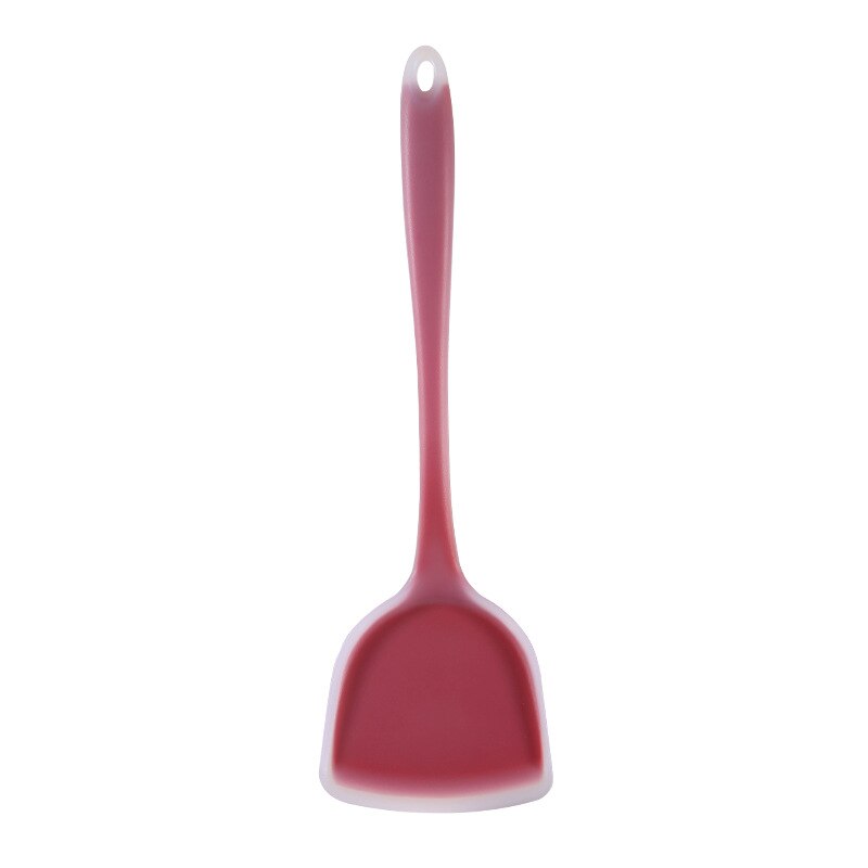 Non Stick Cooking Utensils Cooking Accessories Silicone Rubber Spatula: Dark Red