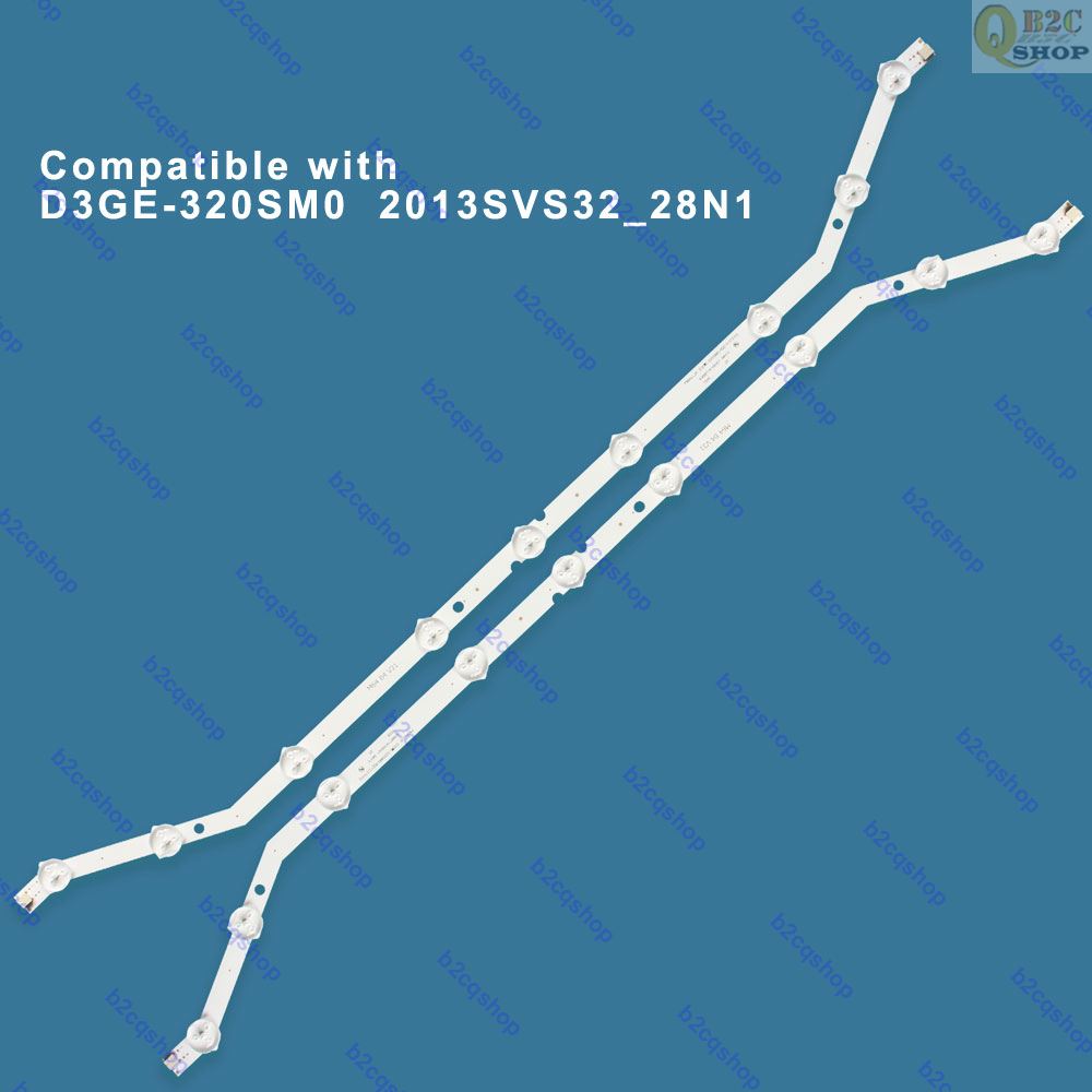 2 pz/set TV LED kit striscia di retroilluminazione per Samsung D3GE-320SM0 LM41-00001R 2013SVS32_28N1