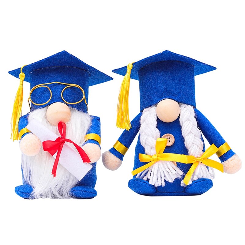 Graduation Gnomes Plush Grad Swedish Plush Gnome For Graduation Decorations Graduation Ceremony Of Party Table Decors: Default Title