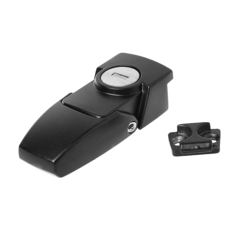 Kabinet Zwarte Coating Metalen Hasp Klink DK604 Security Toggle Slot Met Twee Sleutels