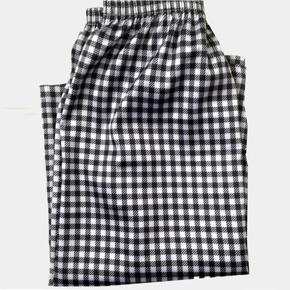 Menns silke sateng pyjamas shorts ​søvn pyjamas bukser underdeler hjemme nattøy herre kunstig silke pyjamas hjemme shorts: Svart hvit rutete / Xxl