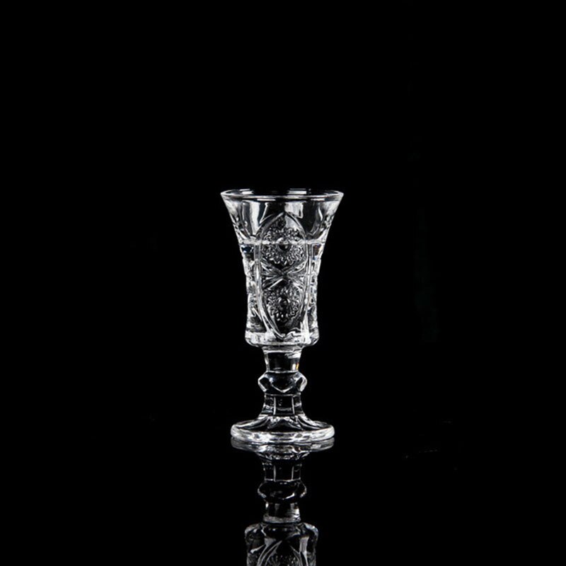 Glas Geest Cup Goblet Crystal Moutai Cup KTV Cup Bar Transparant Glas Cup met Gegraveerde Bloem Drinken Tool Drinkware