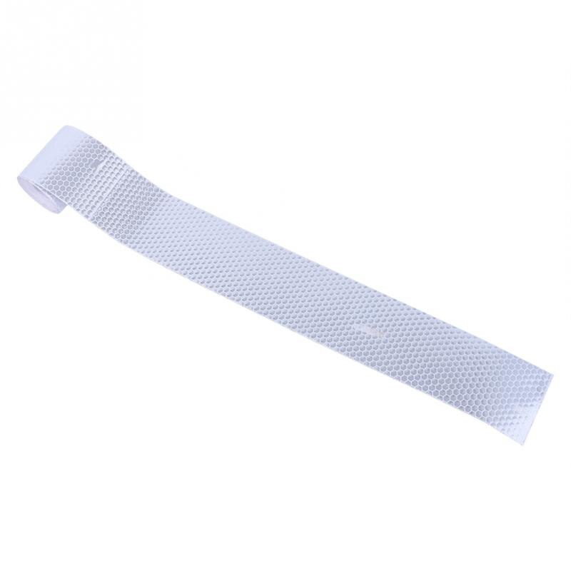 5X3cm Self Adhesive Warning Tape Safety Mark Reflective Sticker Automobiles Motorcycle Reflective Strip Reflective Film White