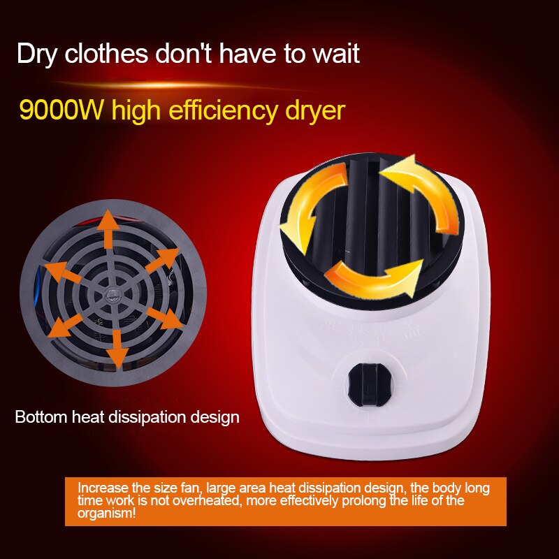 Air-O-Dry Portable Household Dryer Folding Mini Dryer Drying Machine Installation With Clothes Cabinet Timing ITAS2203