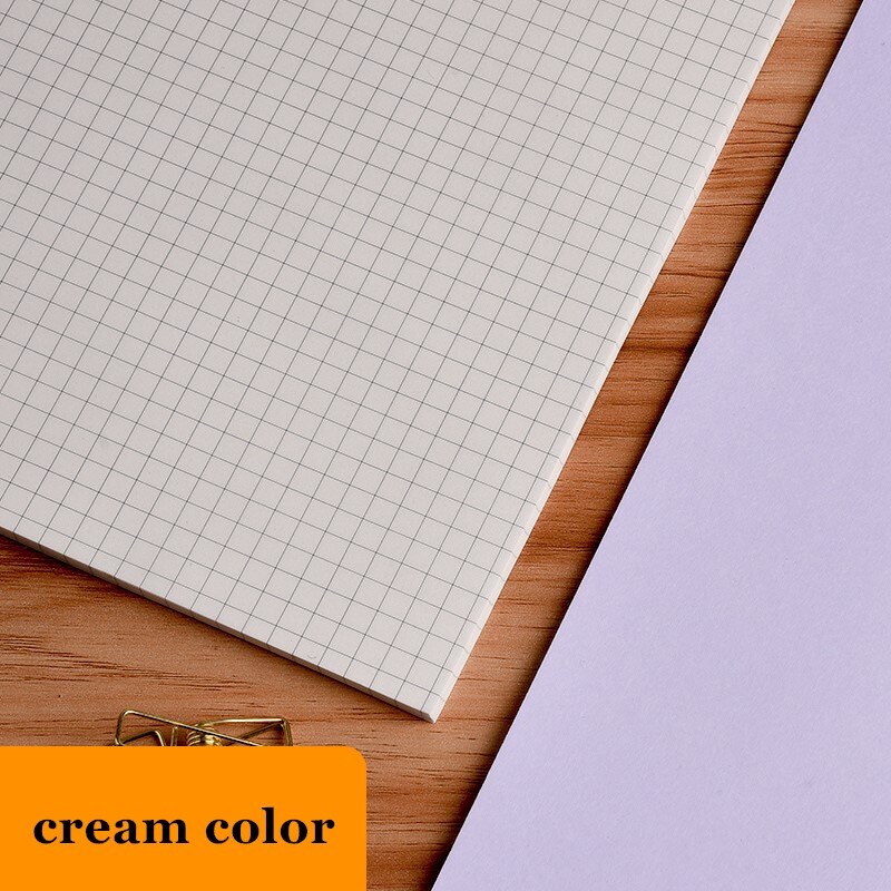 Bloc de notas B5 para diario, recambio de cuaderno de bocetos, cuadrícula, planificador de puntos, pintura, página interior, escolares de oficina