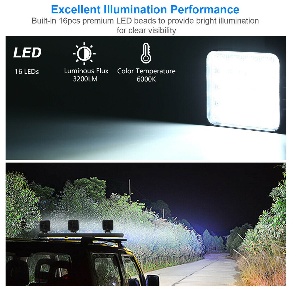 RI 4D 13 Zoll 36W LED Licht Bar Super Dünne Spot... - Viceal