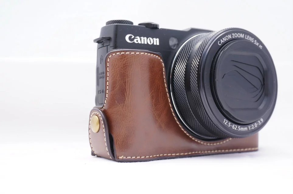 Bag Case PU Grip for Canon PowerShot G1X Mark II G1XII Digital Camera