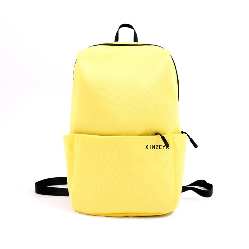 Mini backpack bag original 10/15L outdoor colorful sports chest bags travel backpack large capacity College ins bag neutral: yellow / 15L