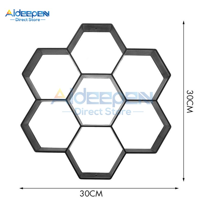 1Pcs DIY Manually Paving Cement Brick Concrete Molds Garden Plastic Stone Road Mold Garden Decoration For Garden Paving Tools: G 30x30CM