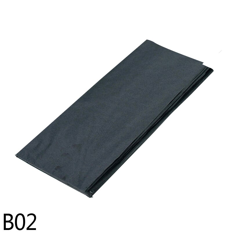 10Pcs 50*60cm Flowers Wrapping Tissue Paper Wine Bouquet Floral Crafts Paper For Wedding Birthday Party Box Packing Decor: B02-black