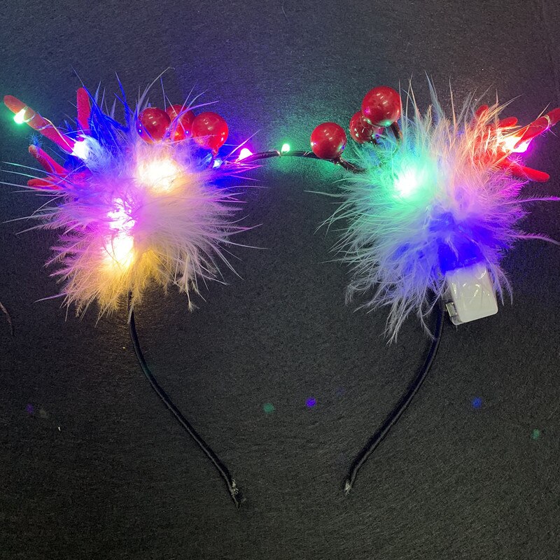 Kerst Ornamenten Hoofdband Dubbele Pony Kapsel Haarspeld Kappers Hoofddeksels Haar Gadgets Kerst Hoofdband Elf Oren Hoorns