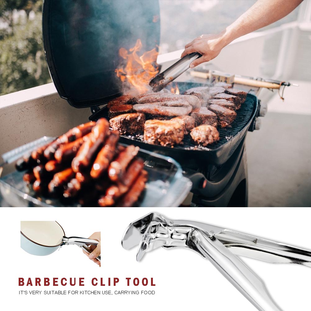 Anti-scald Clip Stainless Steel Clamp Clip High-temperature Resistant Clamp for Plate for Household Kitchen Ornaments