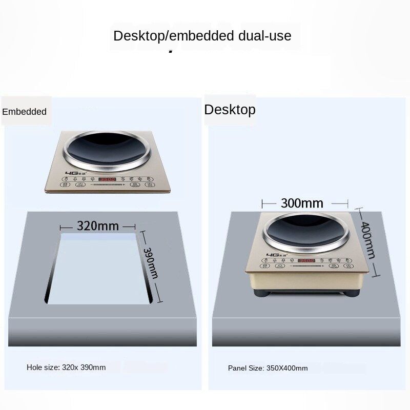 3500W220V Embedded embedded induction cooker Embedded concave induction cooker stepping 24-hour timer