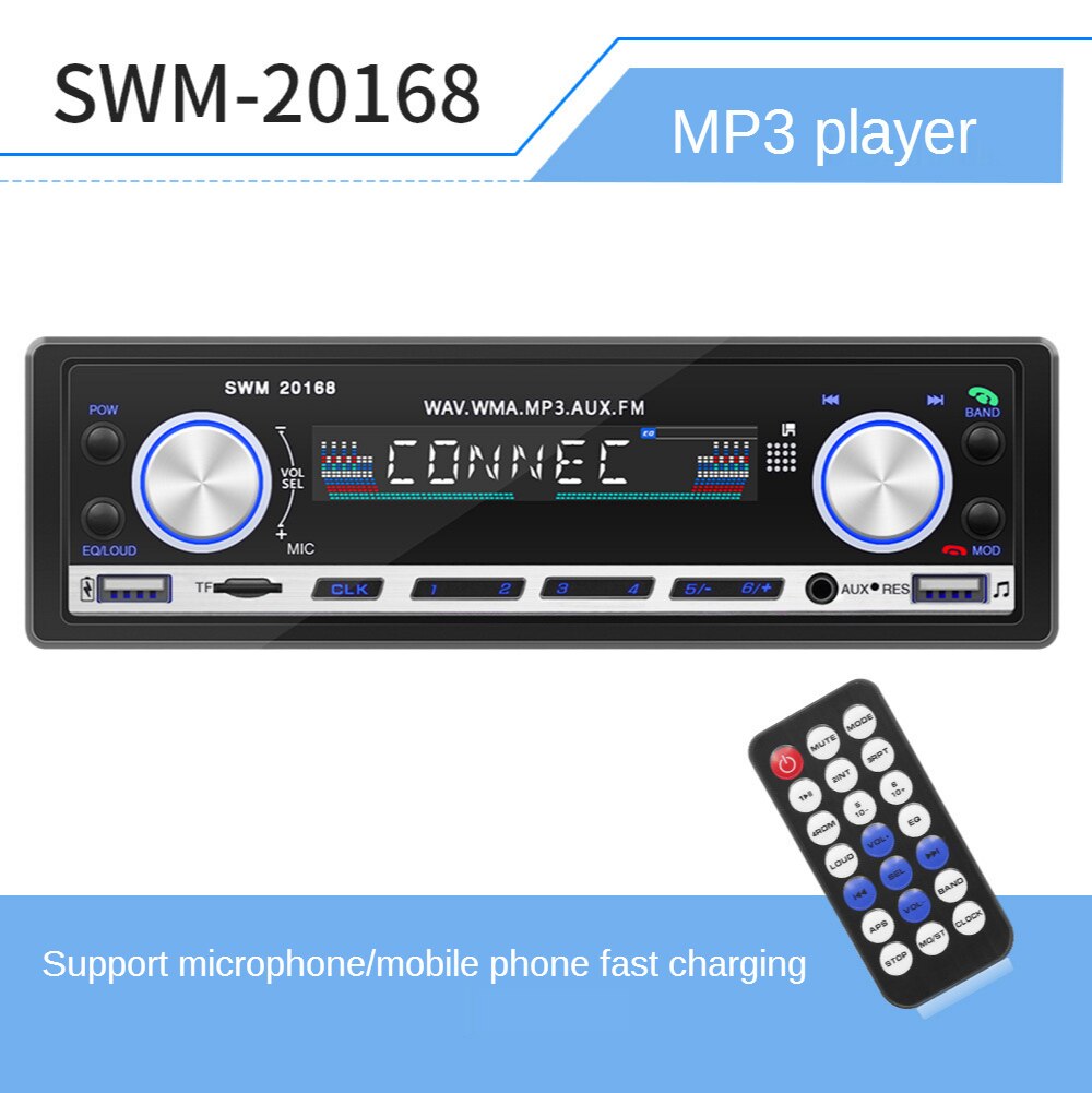 Universal 12V Voltage Bluetooth Car MP3 Player Dual USB Multi-function Multimedia Player Car Card Player Radio