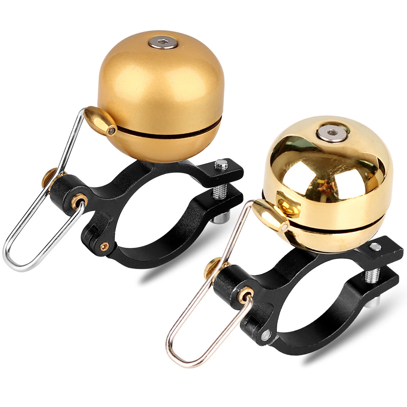 Cloches de vélo en cuivre rétro, cloches de vélo en alliage d'aluminium, pour faire du vélo tout terrain, équipement d'équitation