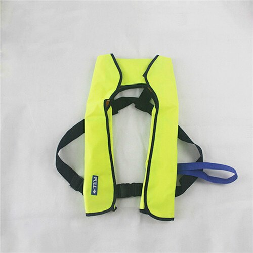 Inflatable Life Jacket Adult Swiming Fishing Life Vest Swimwear Water Sports Swimming Survival Jacket Manual type: Light Green