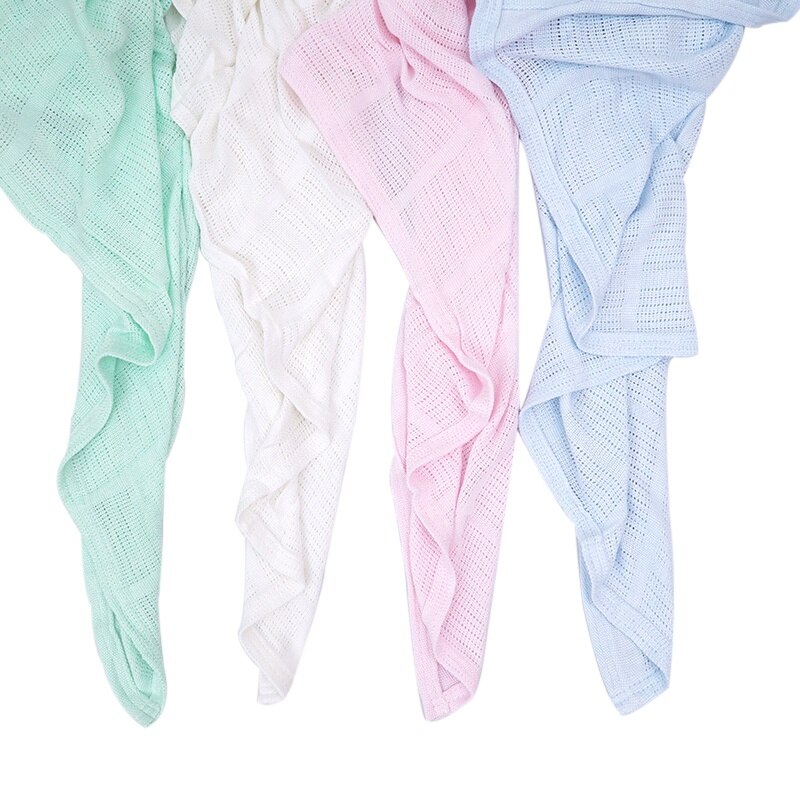 Babydecke aus bambus-baumwolle, weiche, einfarbige babydecke zum pucken und empfangen von neugeborenen (200*170cm stück)