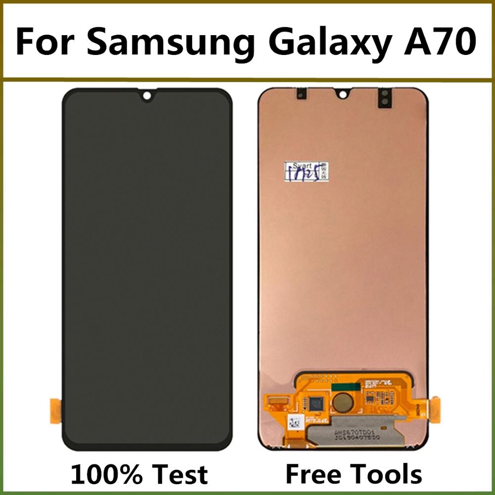 6.7 "Lcd-scherm Voor Samsung Galaxy A70 A705 A705F SM-A705 Lcd Touch Screen Digitizer Vergadering Voor A70 lcd 'S