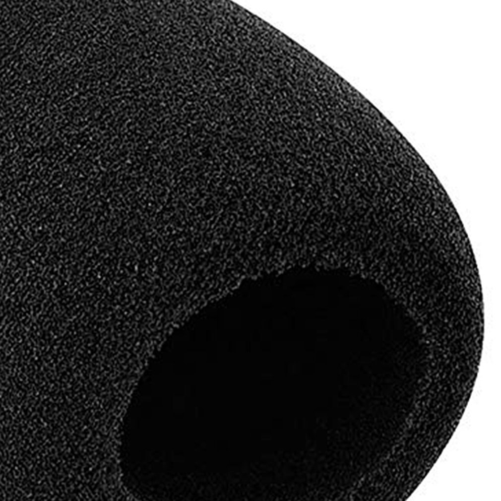 1pc mikrofone, dicke schaumstoff-mikrofonabdeckung, windschutz, ktv, elastisch, schrumpft, praktischer weicher mikrofonüberzug
