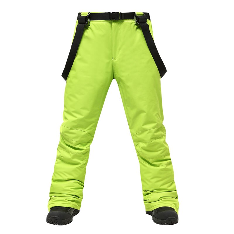 Ski Pants Men -30Celsius Windproof Waterproof Warm Couple Snow Trousers Winter Ski Snowboard Pants Brand: MAN GREEN / XXXL