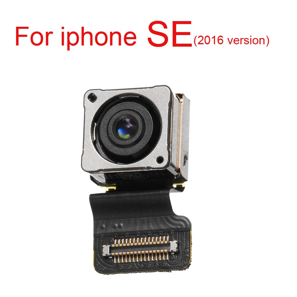 1 pces voltar câmera traseira com flash módulo sensor cabo flexível para iphone 5 5S 5c se 6s 7 8 plus câmera traseira com testado bem: For iphone SE 2016