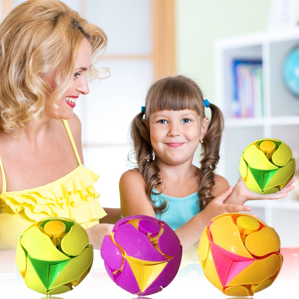 1Pcs Spaß Farbwechsel Doppel Magic Ball Hand Werfen Sensorischen Dekompression Zubehör Kinder Erwachsene Kreative Spielzeug