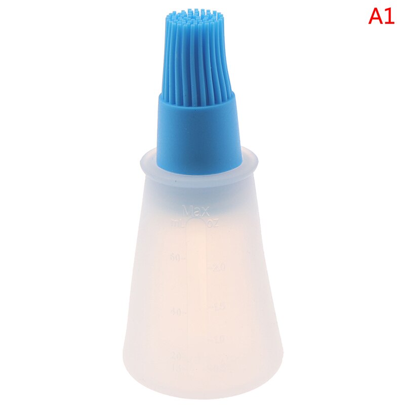 Portable Silicone Oil Bottle with Brush Grill Oil Brushes Liquid Oil Pastry Kitchen Baking BBQ Tool Kitchen Tools for BBQ