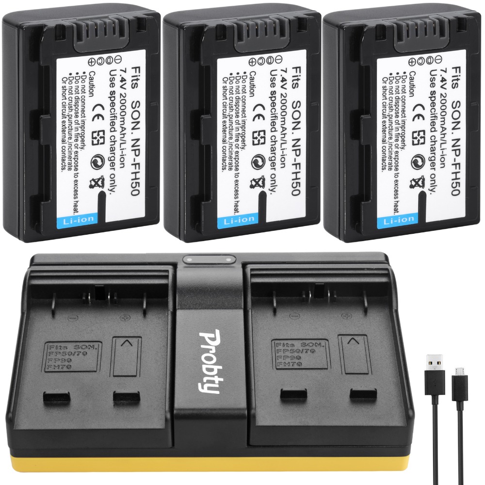 NP-FH50 Batteria + Caricabatterie Per Sony NP-FH40 DSC-HX1 HX100V DSLR A230 A330 DCR-SR42 DCR-SR60 DCR-SR62 DCR-SR80 DCR-SR82