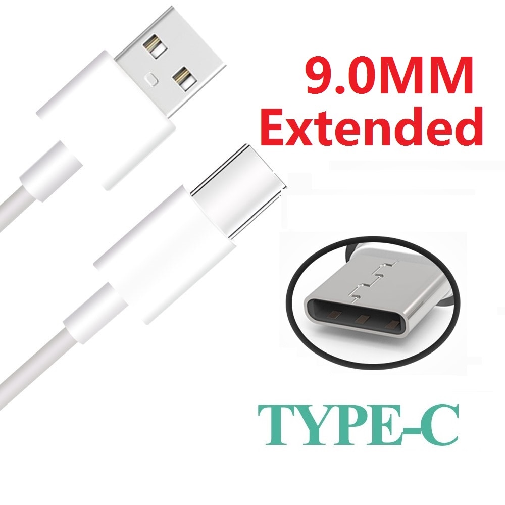 10 mm Long USB Type C Extended Connector Charging Cable Charger Cabel For Blackview BV7000/ BV8000/BV9000/P10000/BV9500 Pro S6