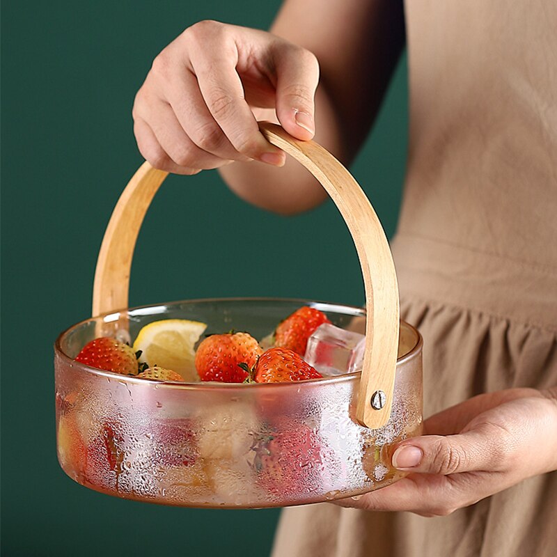 Ice Champagne Bucket Glass ice bucket Wine Chiller Bottle Ice Barrel Cooler Champagne Beer Cold Water Ice Container