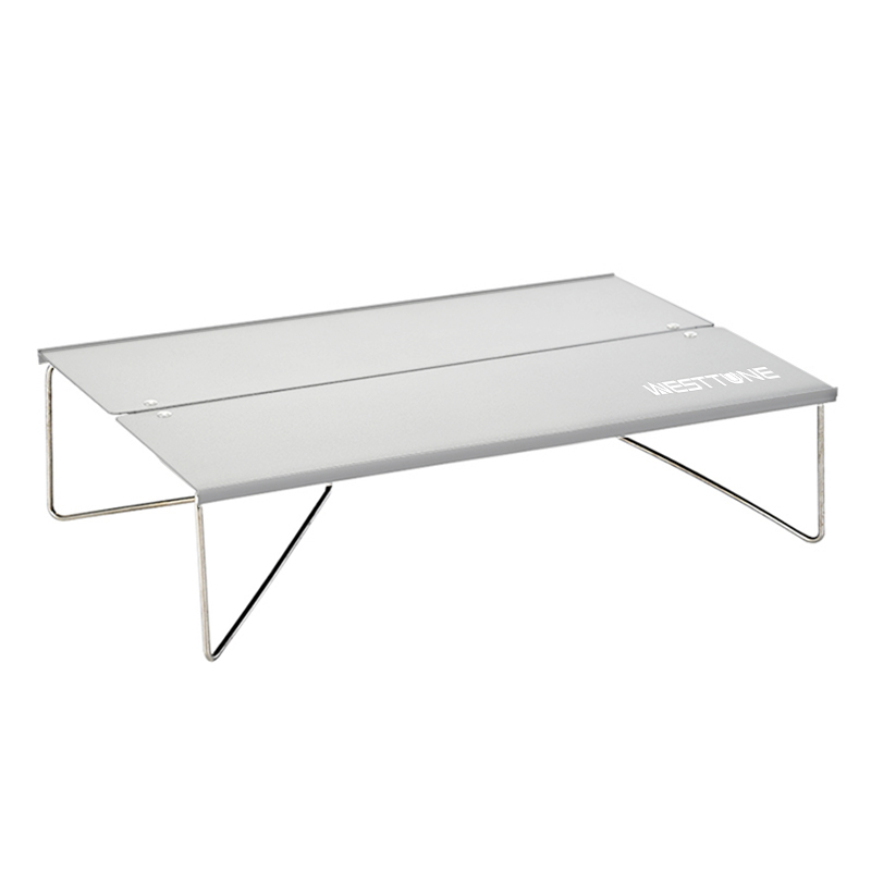 WESTTUNE Compacte mini-kampeertafel Draagbare ultralichte opvouwbare tenttafel Aluminium opvouwbare buitentafel voor wandelen: Overigen