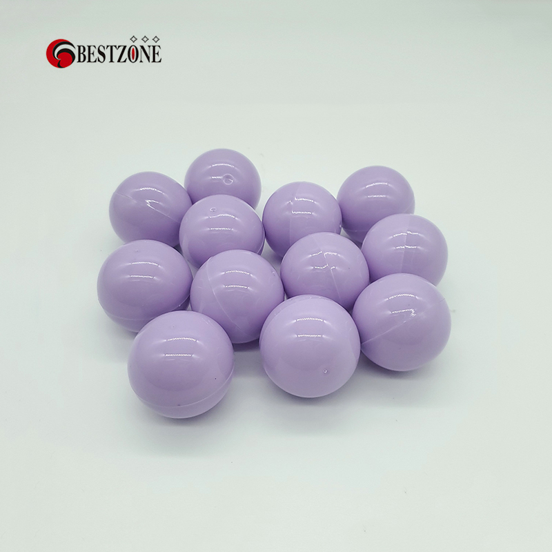 20 Teile/paket Macaron Lila Kunststoff Überraschung Ball Kapseln Spielzeug Leere Können Öffnen Kinder Für Automaten Neuheit Lustige