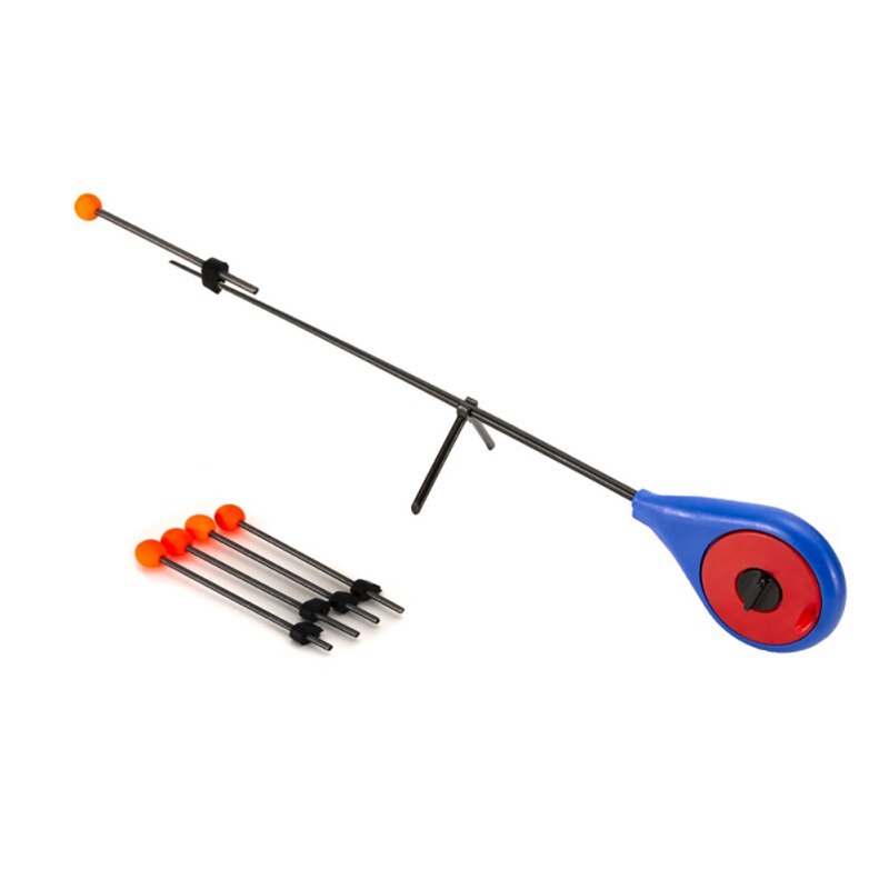 Fishing Rod With 5pc Rod Tip Mini Winter Ice Fishing Rod 10cm/9cm Carbon Fiber Fishing Pole For Fishing Accessories Pesca: Yellow