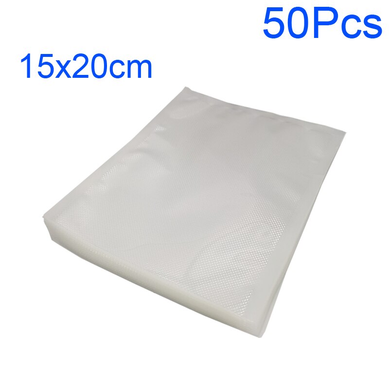 Vacuum Sealer Bags for Food Saver Sealing Machine Plastic Storage Vacuum Bag Kitchen Packer Vacum Bag Dropshippin: 15x20cm 50Pcs