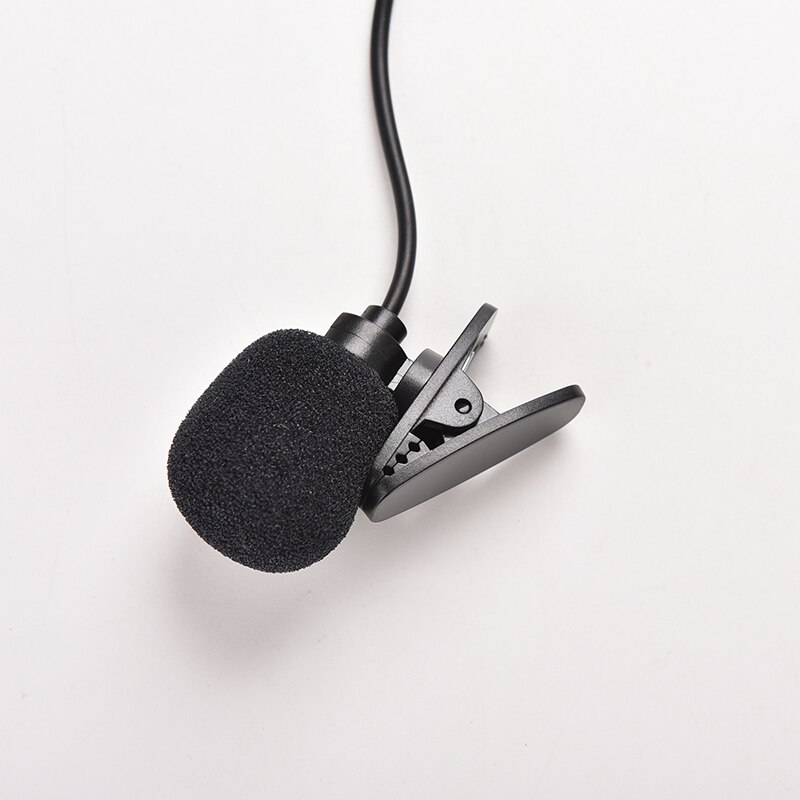 Micrófono de Escritorio PC con enchufe en ángulo recto de 3,5mm, Mini micrófono de solapa con lazo de 3,5mm, micrófono con Clip para enseñanza de conferencias
