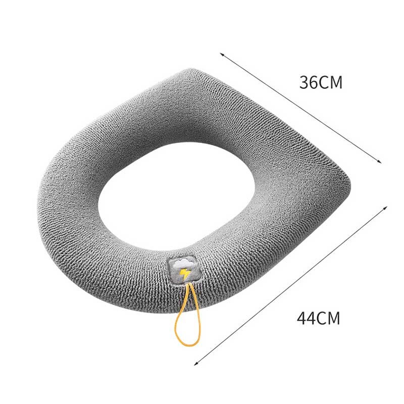 Winter Warm Toilet Seat Cover Closestool Mat 1Pcs Washable Bathroom Accessories Pure Color Soft Knitting Warmer Closestool Mat