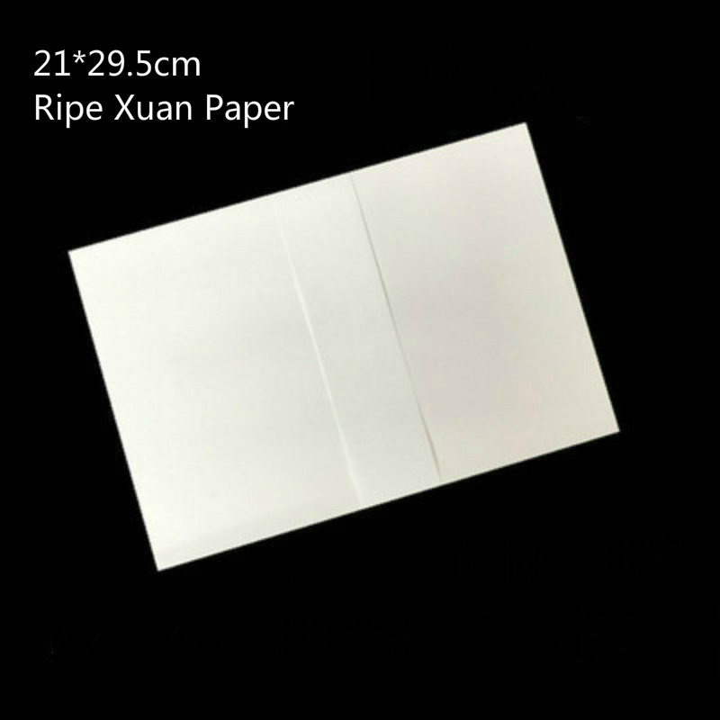 A3 A4 Chinese Afdrukken Rijstpapier Borstel Schilderen Kalligrafie Goudfolie Print Xuan Papier Chinees Schilderen Oud Boek Rijstpapier: WHITE