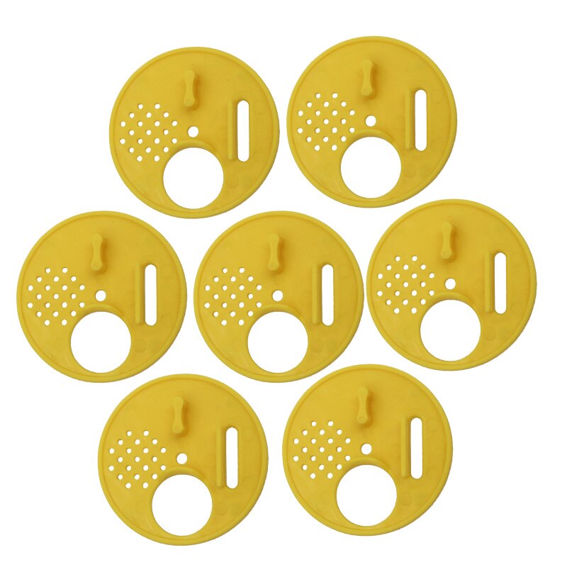 20 Pcs Bijenkorf Doos Entree Gate Plastic Geel Ronde Bijenkorf Nest Deur Vents Bijenteelt Gereedschappen Bijenteelt Apparatuur Levert