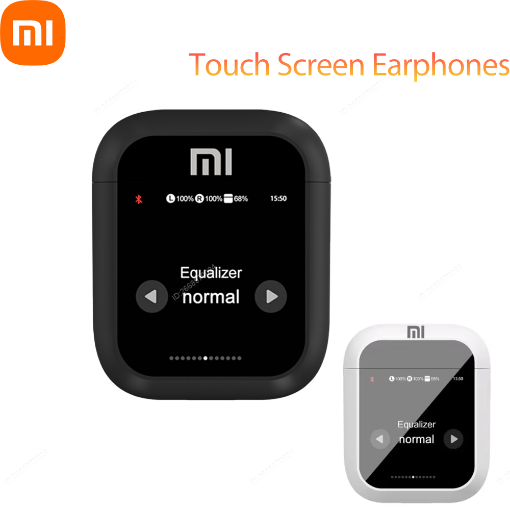 Xiaomi Touch Screen Auricolari Riduzione attiva del rumore Wireless ANV LED a colori Cuffie Bluetooth wireless intelligenti