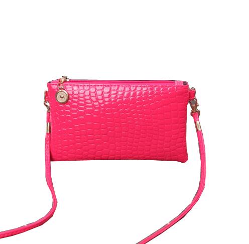 Small Women Leather Shoulder Bag Tote Purses Wallets Handbag Messenger Crossbody Bags: Rose Red