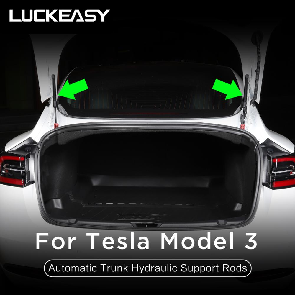 Luckeasy for tesla model 3 auton etukansi/perälaatikko automaattinen hydraulinen tukitanko 2 kpl/setti