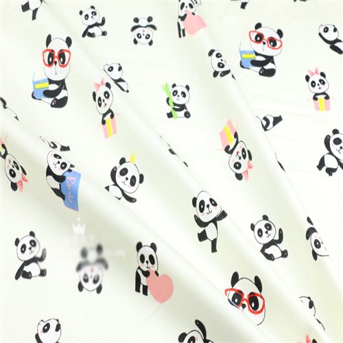 Pandabeer twill katoenen stof diy patchwork quilten naaien knutselen kussens baby huis beddengoed decoratie tilda teido tissus kleding: Nr . .4 / 50 x 160cm 1pc